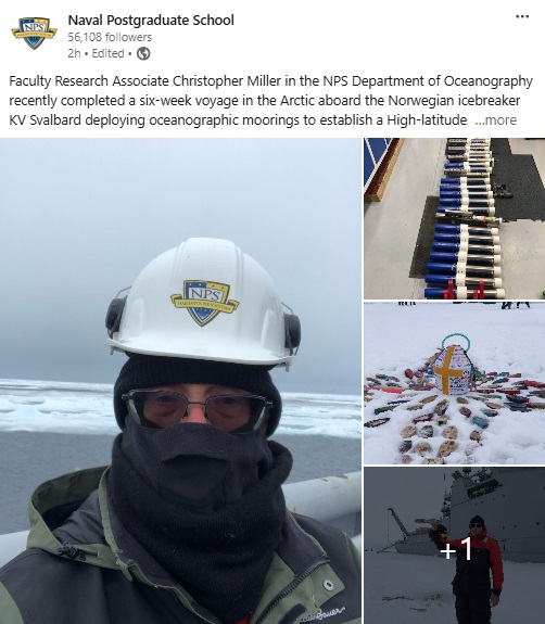 Faculty Research Associate Christopher Miller completes six-week voyage in the Arctic