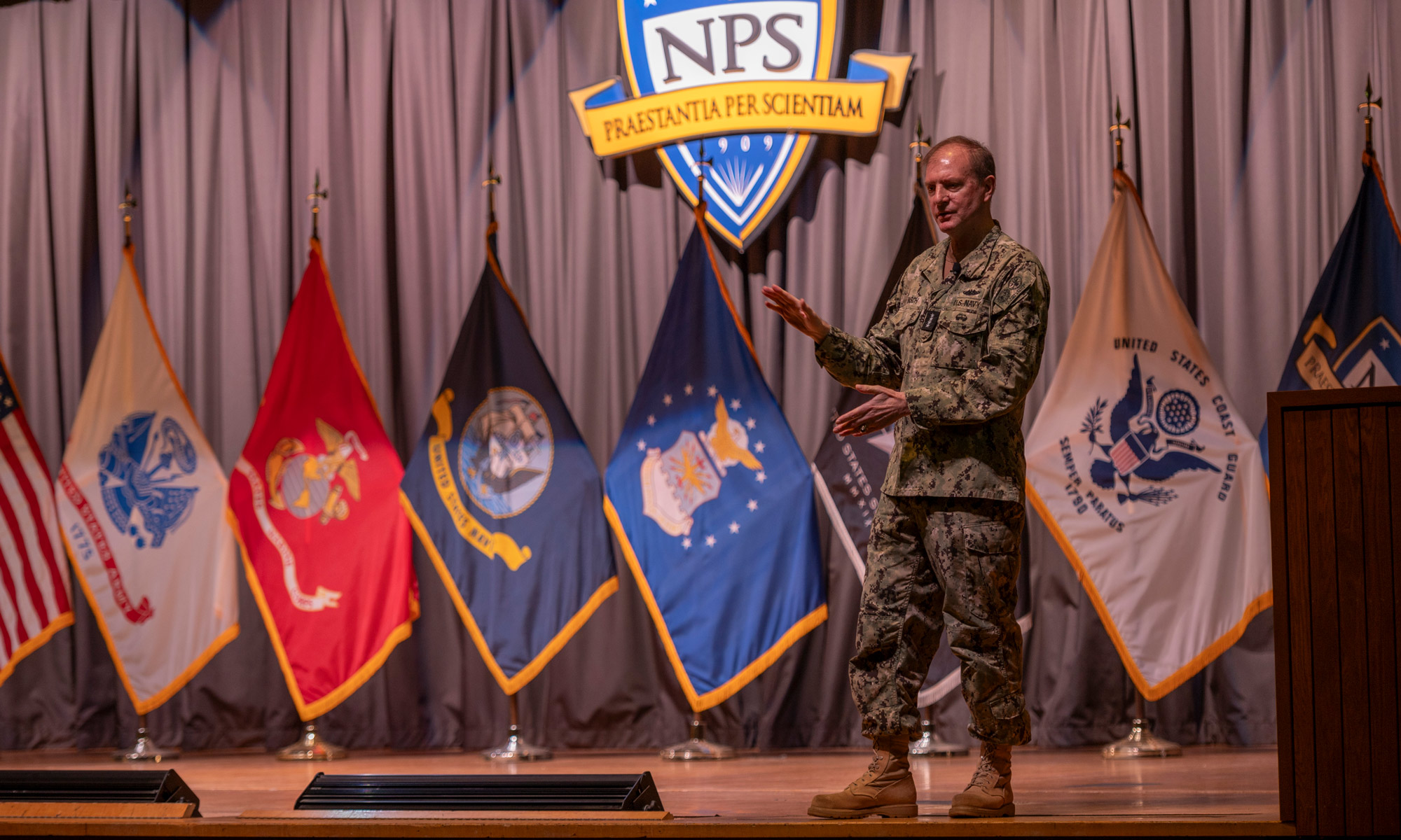 Adm. Munsch Discusses Vital Role of NPS in Developing Warfighters, Warfighting Solutions