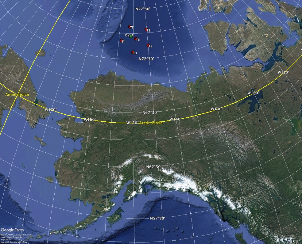 Canada Basin Mooring locations