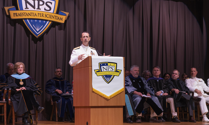 CNO Stresses Lifelong Learning During Spring Graduation Ceremony